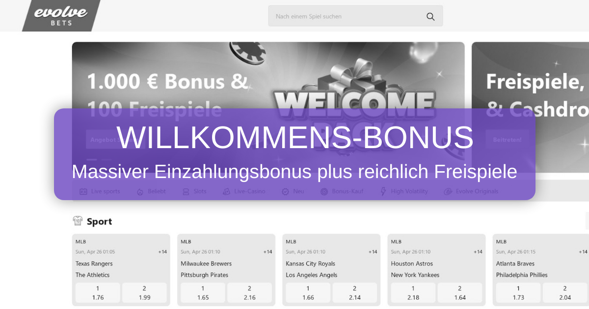 Evolve Bets Casino - Top Slots & Fast Payouts